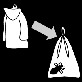 put coat in lice bag
